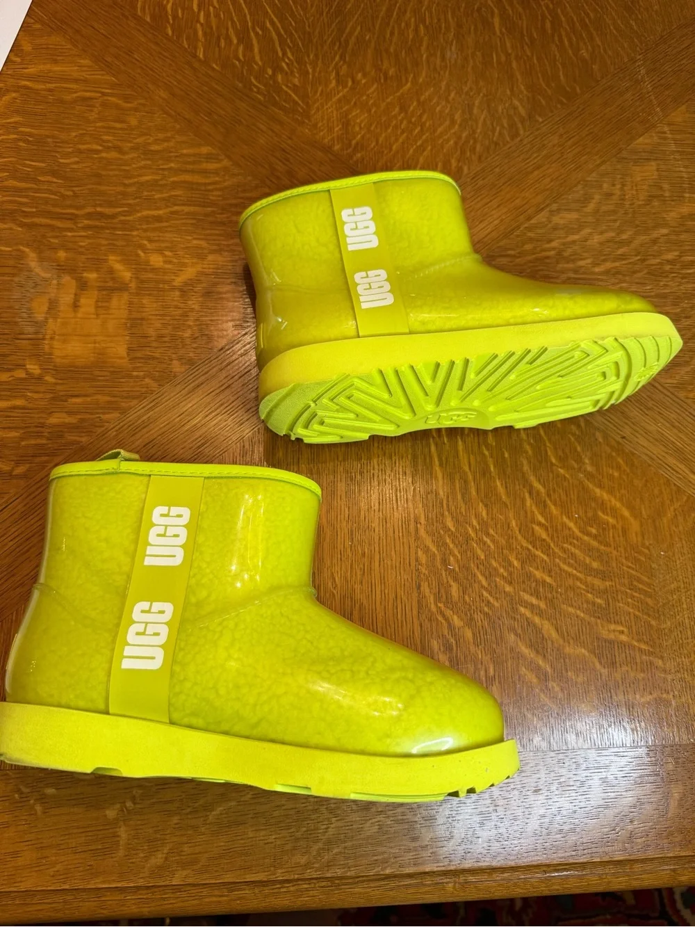 UGG Kids Neon Yellow Waterproof Winter Boots